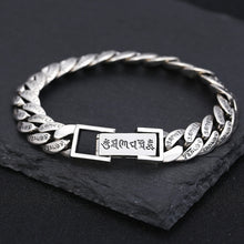 Load image into Gallery viewer, Vintage Six Word Mantra Men&#39;s Bracelet