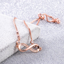 Load image into Gallery viewer, Simple Jewelry Rose Gold Plated 8-character Bracelet