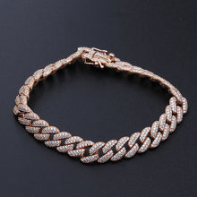 Load image into Gallery viewer, Hip Hop S925 Silver Diamond Cuban Zircon Bracelet