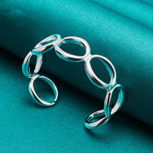 Load image into Gallery viewer, Silver Round O Bangle Jewelry