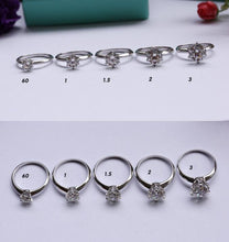 Load image into Gallery viewer, Classic 925 Sterling Silver Gold Plated Exquisite Six Prong Ring