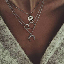 Load image into Gallery viewer, Fashionable Multilayer Boho Moon Map Necklace