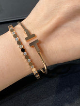 Load image into Gallery viewer, S925 Sterling Silver Honeycomb Bracelet V Gold Plated Microphone