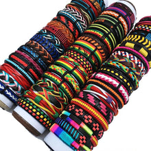 Load image into Gallery viewer, Handmade Mixed Style Woven Leather Cuff Jewelry