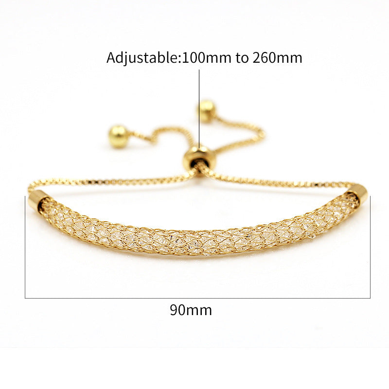 Hollow net crystal jewelry