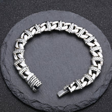 Load image into Gallery viewer, Sterling Silver Pig Nose Bracelet Thick Type Personality