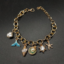 Load image into Gallery viewer, Jewelry Creative Ocean Fan Shellfish Starfish Pearl Fishtail