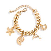 Load image into Gallery viewer, Creative Boho Conch Dolphin Starfish Pendant Choker Necklace Bracelets Women Trendy Vintage Tassel Chain Grunge Jewelry Fashion Jewelry