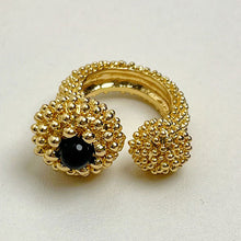Load image into Gallery viewer, Black Agate Unique Ring Light Luxury High Sense
