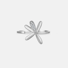 Load image into Gallery viewer, S925 Silver Ring Petal Zircon Adjustable Opening Ring
