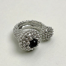 Load image into Gallery viewer, Black Agate Unique Ring Light Luxury High Sense