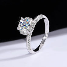 Load image into Gallery viewer, Sterling Silver Moissanite Bridal Bouquet Ring