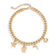 Load image into Gallery viewer, Creative Boho Conch Dolphin Starfish Pendant Choker Necklace Bracelets Women Trendy Vintage Tassel Chain Grunge Jewelry Fashion Jewelry