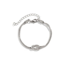 Load image into Gallery viewer, Twist Bracelet Elegant Heart Knot Fashion Simple Snake Bone Chain Hand Jewelry