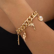Load image into Gallery viewer, Creative Boho Conch Dolphin Starfish Pendant Choker Necklace Bracelets Women Trendy Vintage Tassel Chain Grunge Jewelry Fashion Jewelry