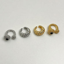 Load image into Gallery viewer, Black Agate Unique Ring Light Luxury High Sense