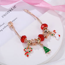 Load image into Gallery viewer, Christmas Bracelet Candy Gift Socks Christmas Tree Pendant Snowflake Beads Holiday Gift Jewelry Accessories