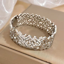 Load image into Gallery viewer, Creative Trend Wide Version Hollow Leaves Couples Openings Bracelet Jewelry