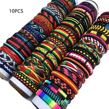 Load image into Gallery viewer, Handmade Mixed Style Woven Leather Cuff Jewelry 30PCS 50PCS