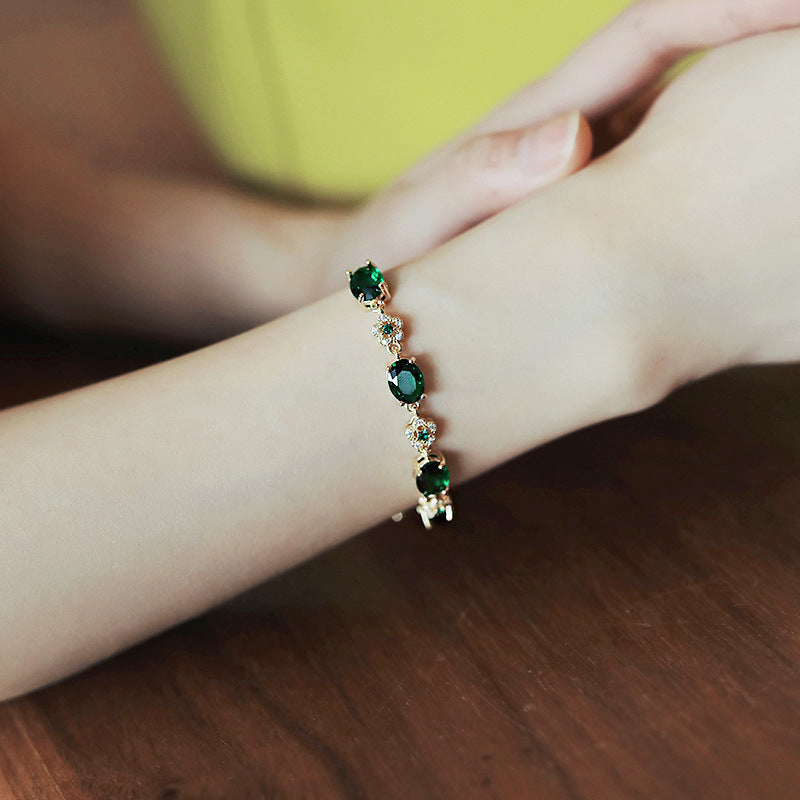 Zircon Exquisite Bracelet Net Red Temperament Design Jewelry