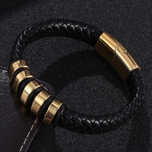 Load image into Gallery viewer, Bracelet Handmade Metal Leather Bangle Jewelry