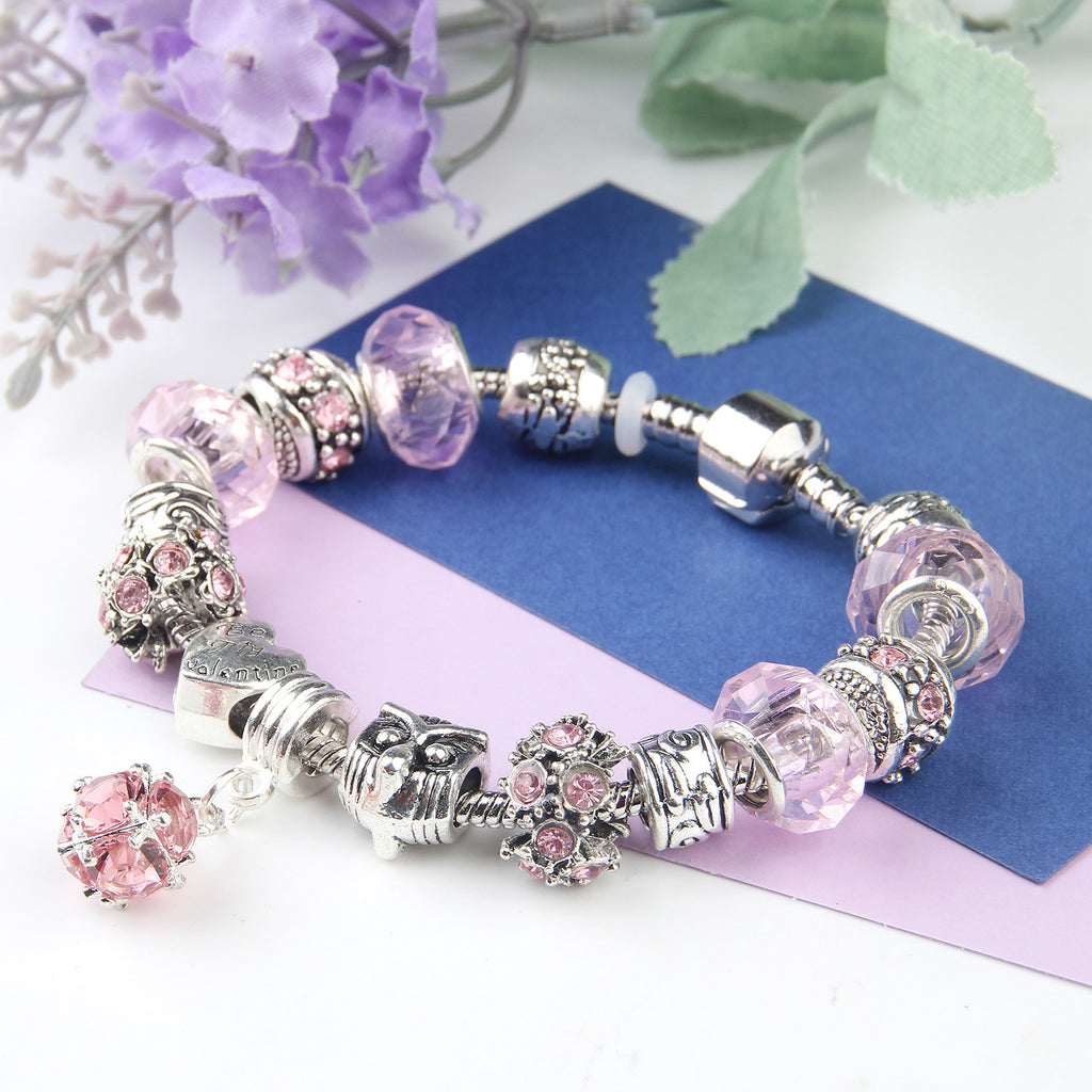 Fashion Colored Glass Crystal National Style Diy Beaded Jewelry