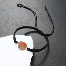 Load image into Gallery viewer, Braided Sport Bracelets, Sports Accessories Adjustable, Baseball, Volleyball, Basketball, Soccer, Football Jewelry For Fans, Ideal For Birthday Or Halloween Gifts
