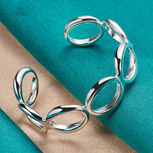 Load image into Gallery viewer, Silver Round O Bangle Jewelry