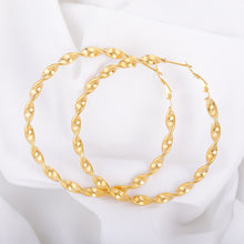 Load image into Gallery viewer, Korean Jewelry Ins Wind Twisted Line Large Hoop Earrings
