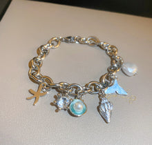 Load image into Gallery viewer, Jewelry Creative Ocean Fan Shellfish Starfish Pearl Fishtail