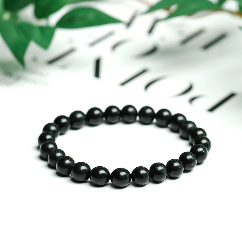 Shungite Single Circle Bead Jewelry Men's And Women's Bracelet