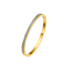 Load image into Gallery viewer, Epoxy Jewelry Ladies Gold Stainless Steel Bracelet