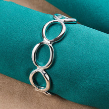 Load image into Gallery viewer, Silver Round O Bangle Jewelry
