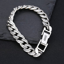 Load image into Gallery viewer, Vintage Six Word Mantra Men&#39;s Bracelet