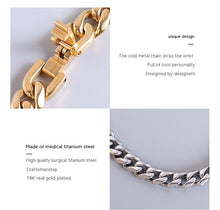 Load image into Gallery viewer, Hip Hop Style Heavy Industry Exaggerated Rough Bracelet Titanium Steel Material Vintage Jewelry