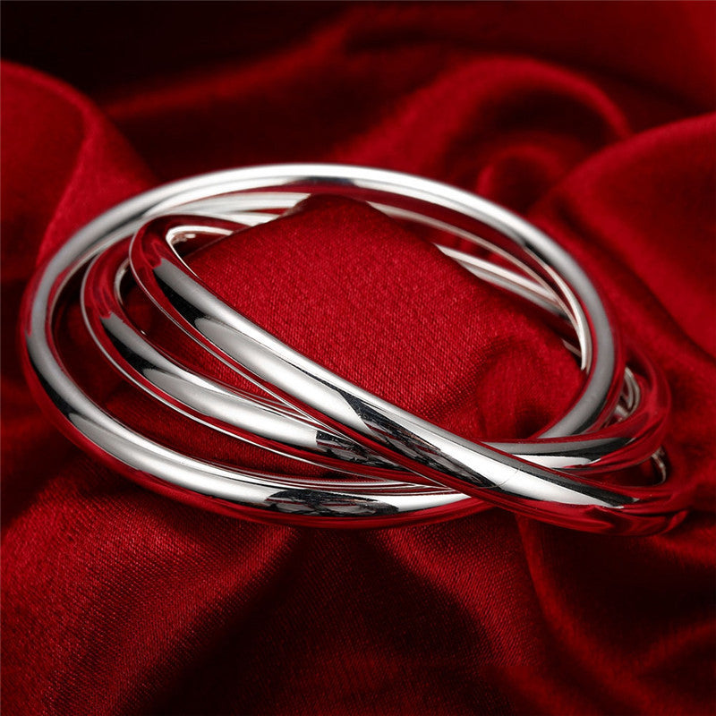 European And American Jewelry Exaggerated Bracelet In Three Circles