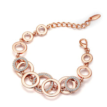 Load image into Gallery viewer, Jewelry Three-piece Golden Necklace Bracelet
