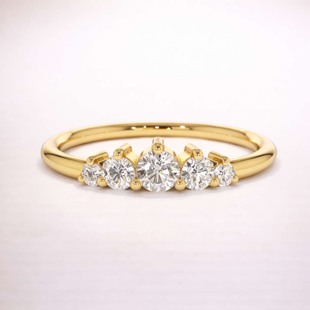 Lnngy 14K Gold Plated 5 Stone Moissanite Wedding Ring Bague Argent 925 Silver Certified Rings For Women Jewelry With Certificate 2 Lnngy 14K Gold Plated 5 Stone Moissanite Wedding Ring Bague Argent 925 Silver Certified Rings For Women Jewelry With Certificate