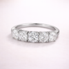 2.5/5cttw 5-Stones Moissanite Diamond Rings for Sterling Silver S925 Women Half Eternity Wedding Band Bridal Jewelry FEOBUR 1 ChatGPT Image Mar 4 2026 11 00 34 AM