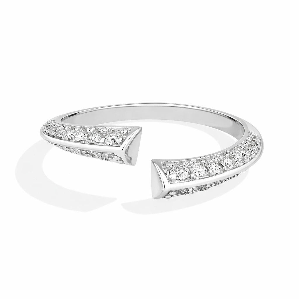 ATTAGEMS Exquisite D Color VVS1 Moissanite Open Ring S925 Sterling Silver Gold Rings For Women Fashion Trendy Jewelry for Party 2 ATTAGEMS Exquisite D Color VVS1 Moissanite Open Ring S925 Sterling Silver Gold Rings For Women Fashion Trendy Jewelry for Party