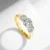 Yellow Gold Moissanite Rings for Women Total Is 2ct D Color VVS1Eternity Engagement Jewelry With Certificate Original Trend Gift 1 kf S2ca309a8ef7d42f882d19beabcb04724Y