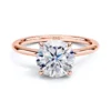 Szjinao 1ct 2ct 3ct 5ct D Color Moissanite Ring Rose Gold For Women Engagement Jewelry With GRA Certificate High Quality Gift