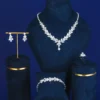 2025 Best Selling Wedding Festival Luxurious Cubic Zirconia Jewelry Set Classic Fashion Prom Everyday Wear