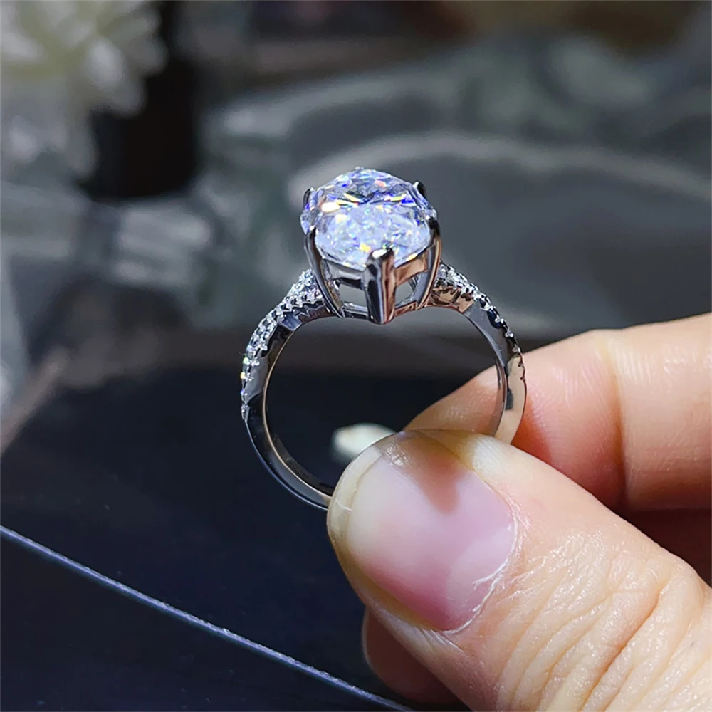 Serenity 10ct Marquise Big Moissanite Rings for Women Men Gift Sparkling Lab Diamond Wedding Rings Solid S925 Plated 18K Jewelry 3 Serenity 10ct Marquise Big Moissanite Rings for Women Men Gift Sparkling Lab Diamond Wedding Rings Solid S925 Plated 18K Jewelry - Image 2