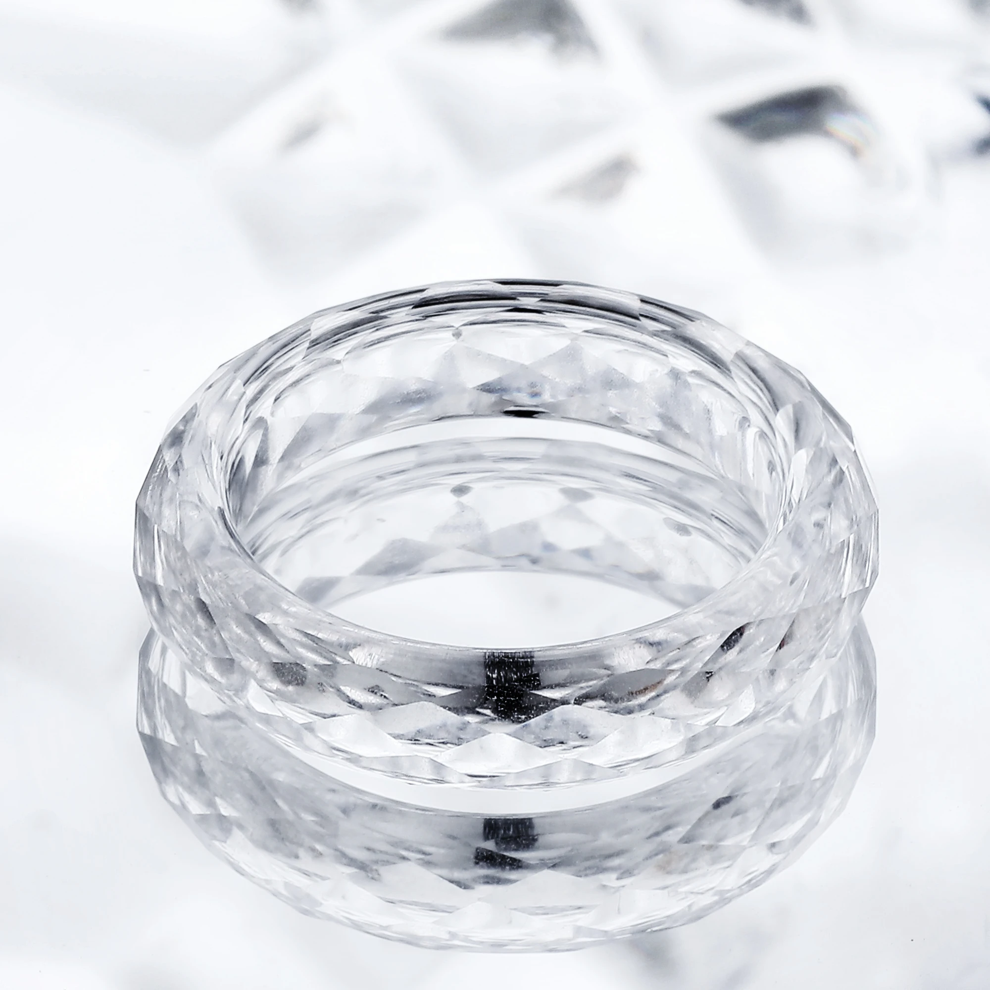 Eme jewe Lab Grown white Sapphire Ring Suitable For Daily Wear. 3 Eme jewe Lab Grown white Sapphire Ring Suitable For Daily Wear. - Image 2