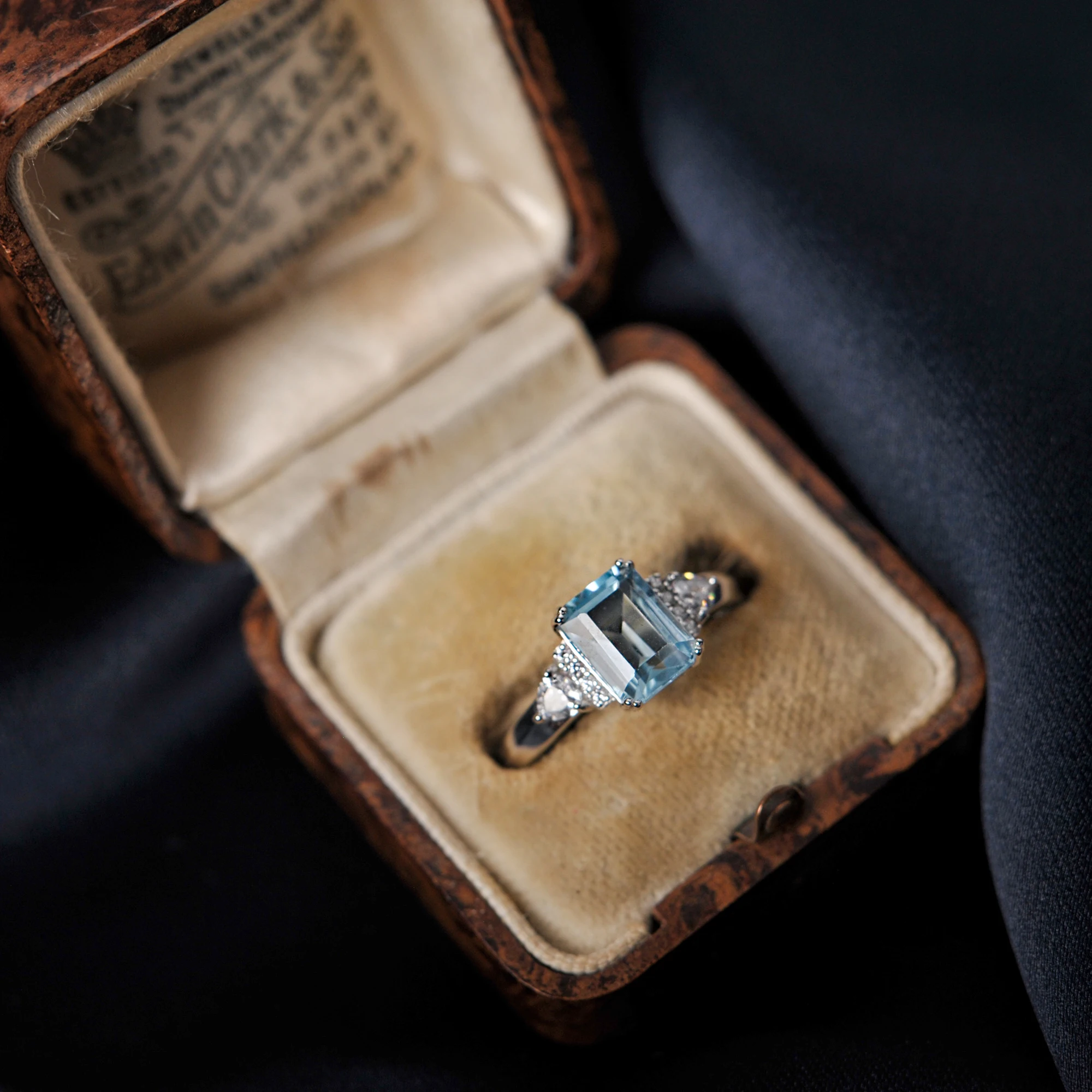 Potiy Sky Blue Topaz Emerald Cutring rings for women gift 925 sterling silver jewelry Free delivery elegant valentines fashion 3 Potiy Sky Blue Topaz Emerald Cutring rings for women gift 925 sterling silver jewelry Free delivery elegant valentines fashion - Image 2