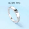 New Luxury PT950 Platinum Fine Jewelry Resizable 0.1CT Moissanite Be Engaged Unisex Rings VVS1 D Color Diamond Lovers Universal