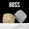 Shiny Gemstone Luxury Stainless Steel Men Rings Punk New In For Male Women Fashion Jewelry Creativity Gift Wholesale Dropshiping