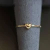 GOLDtutu 9k Solid Gold 3D Heart Love Ring, Simple Fine Jewelry, Wedding Party, kj503