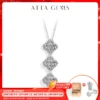 ATTAGEMS 2025 Necklaces for Women Full D Color Moissanite 925 Sterling Silver Pendant Classic Engagement Wedding Fine Jewelry